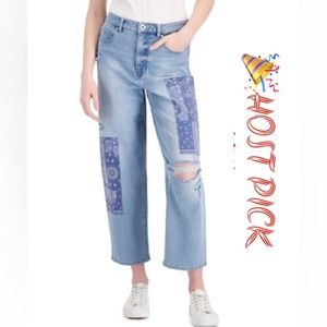 NWT Style & Co Vintage Straight Crop Mom Jeans
